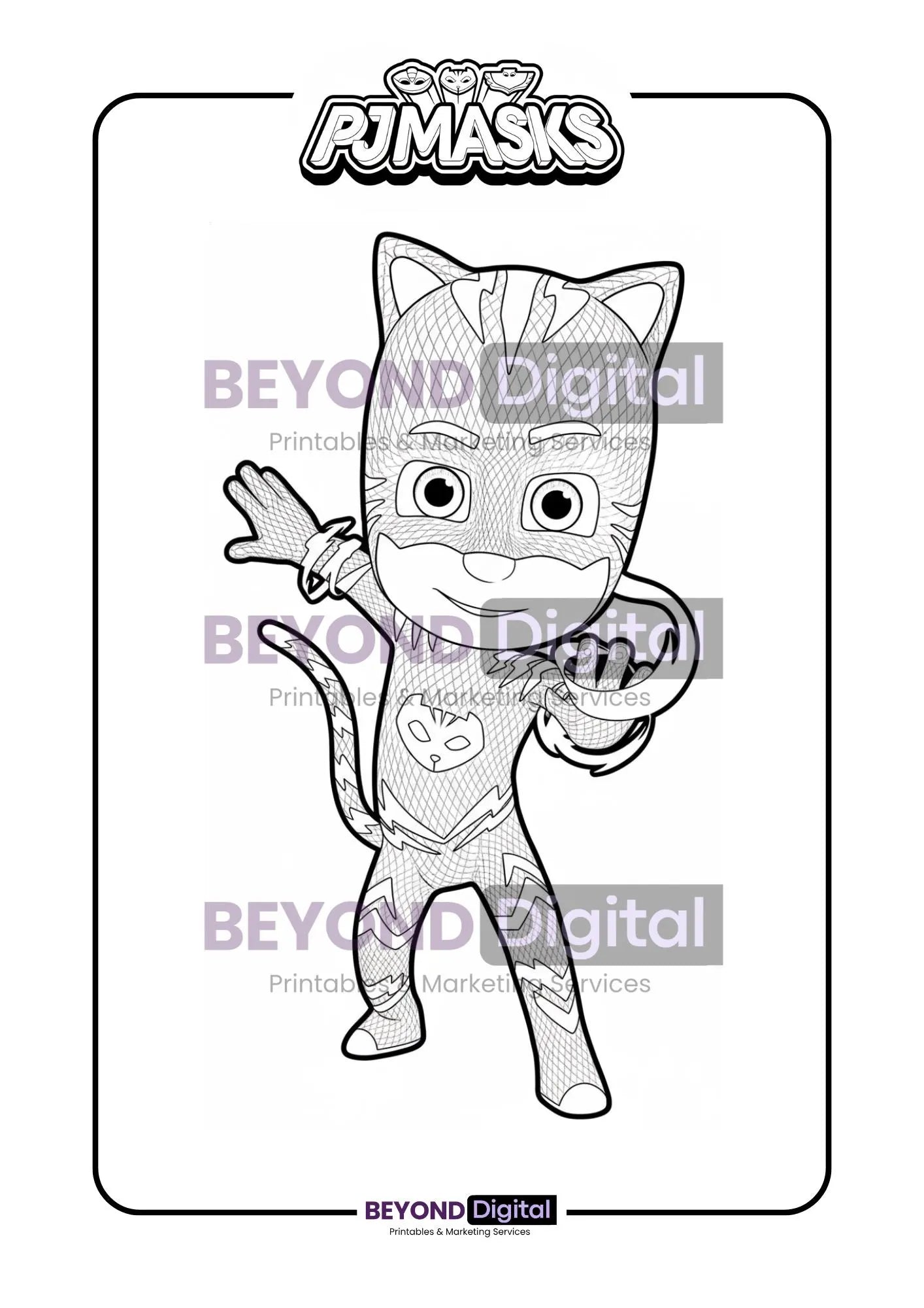 PJ Masks Colouring Pages