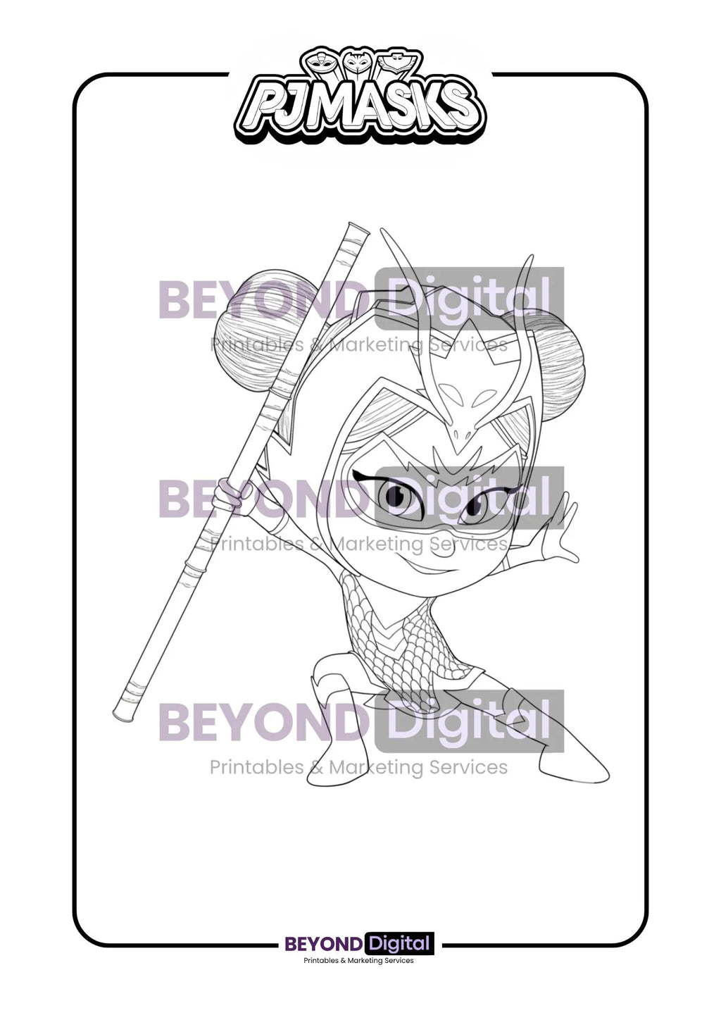 PJ Masks Colouring Pages