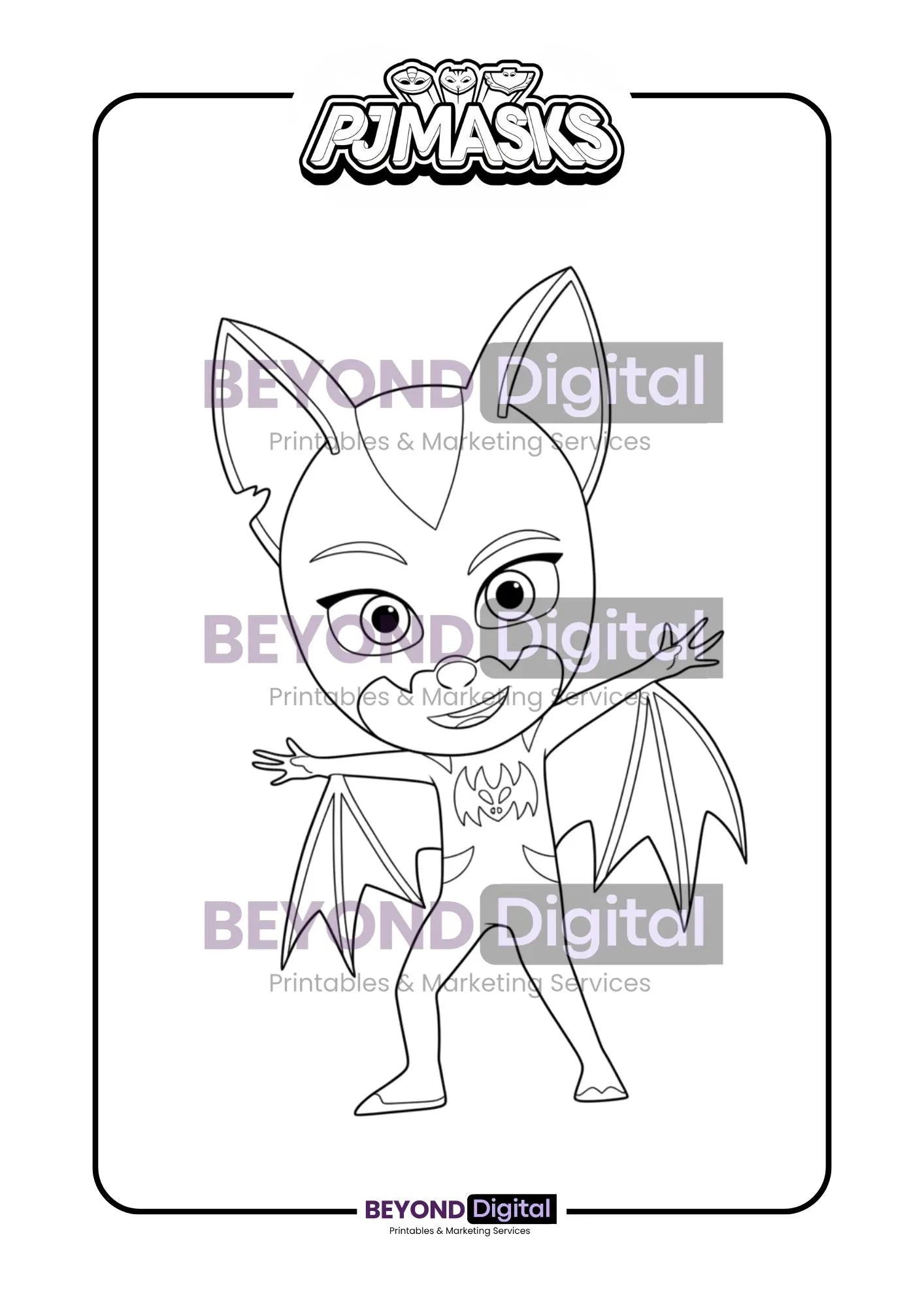 PJ Masks Colouring Pages