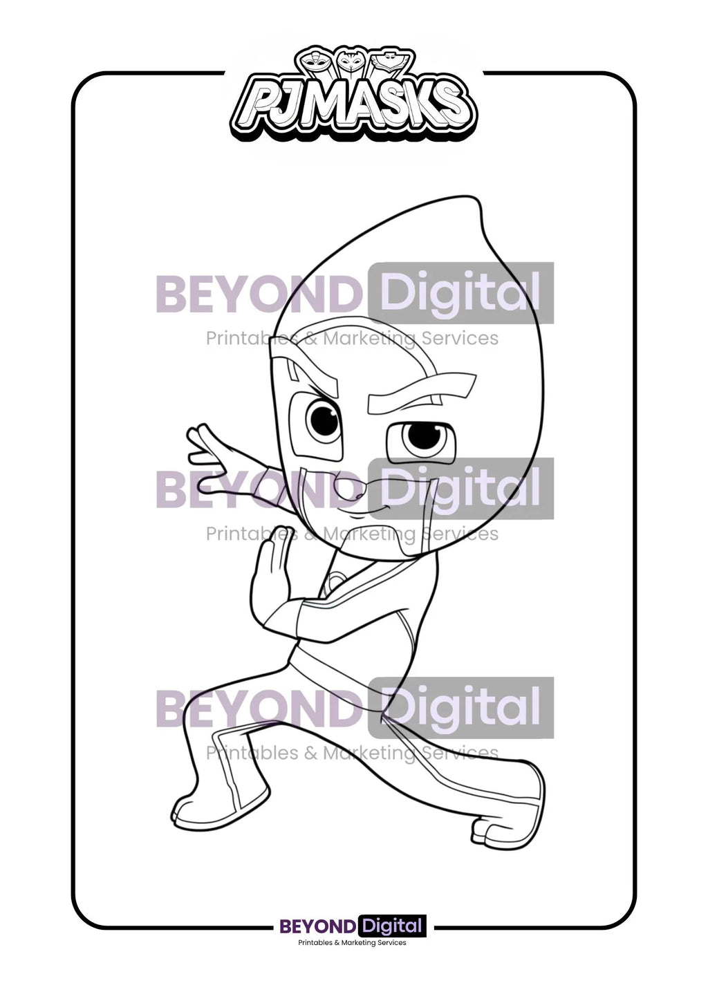 PJ Masks Colouring Pages