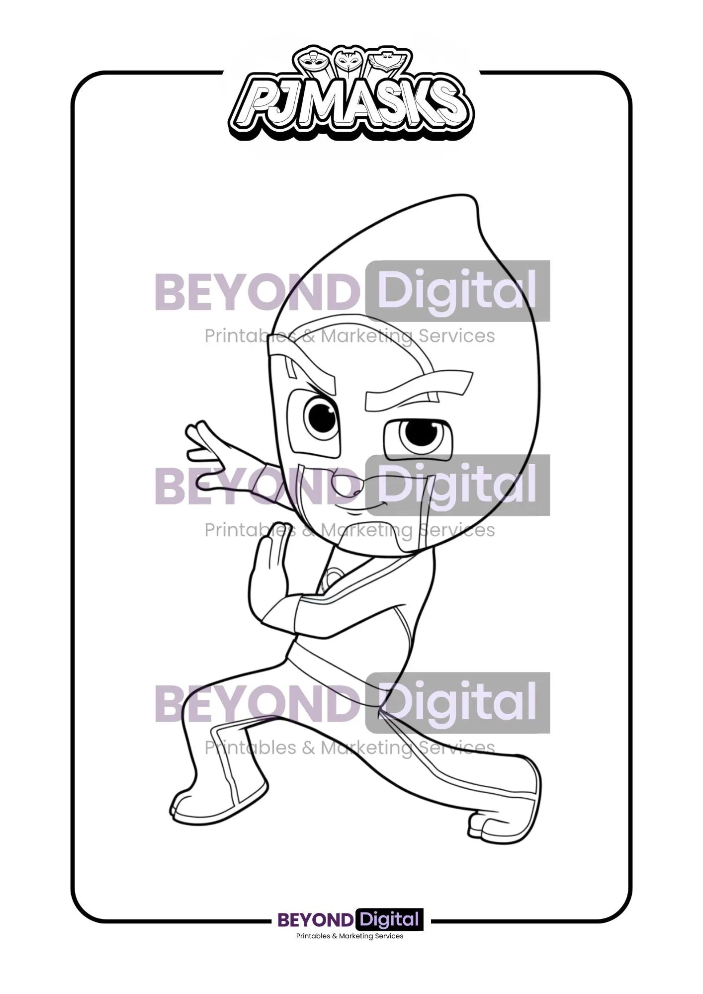 PJ Masks Colouring Pages