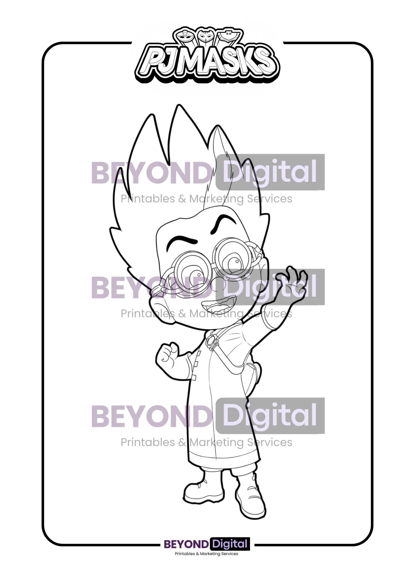 PJ Masks Colouring Pages