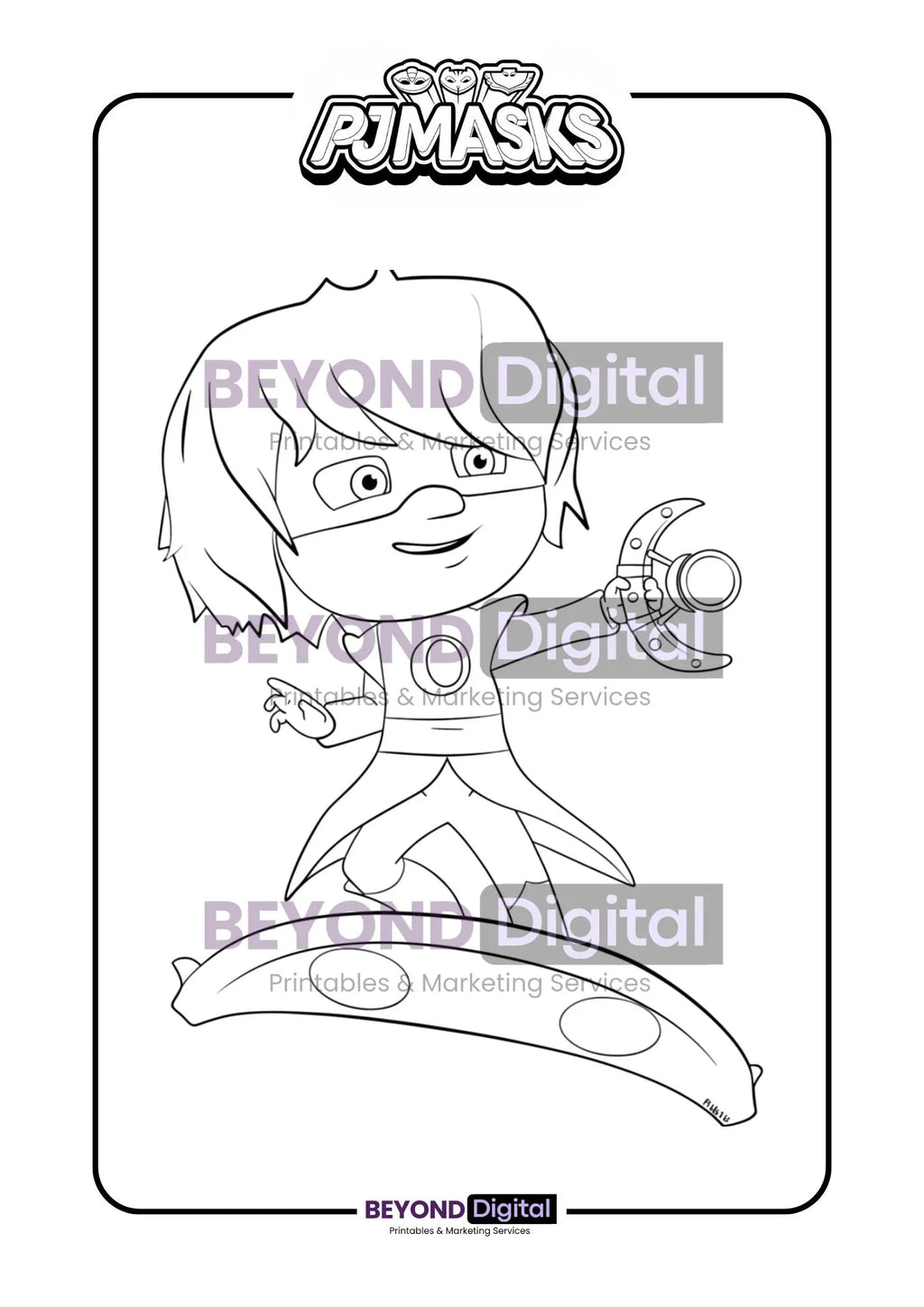 PJ Masks Colouring Pages