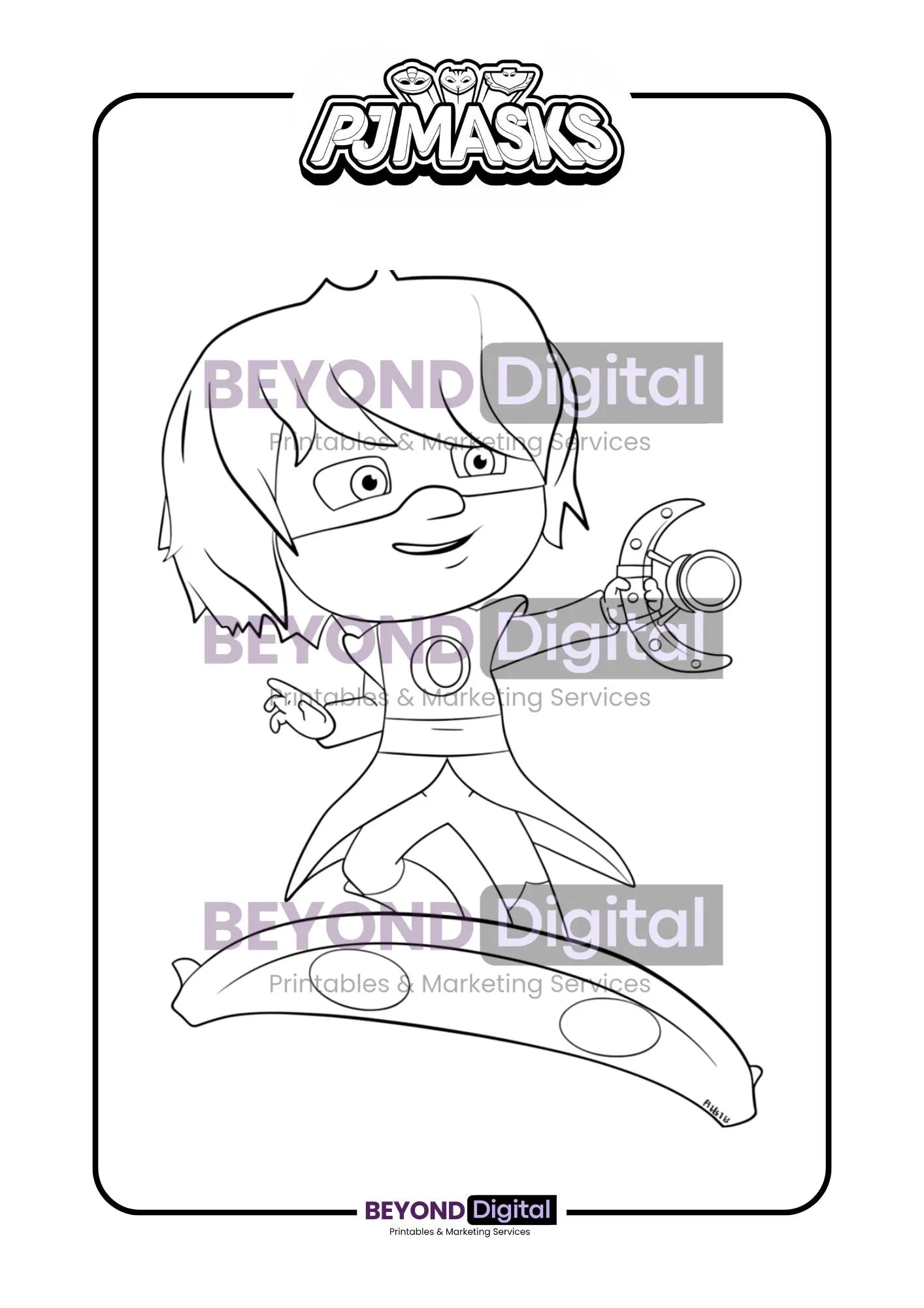 PJ Masks Colouring Pages
