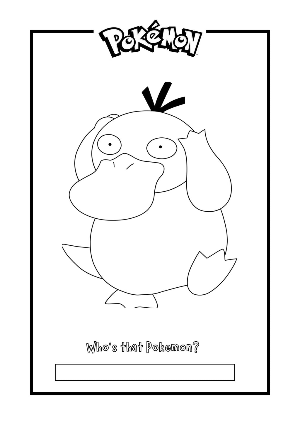 Pokemon Colouring Pages