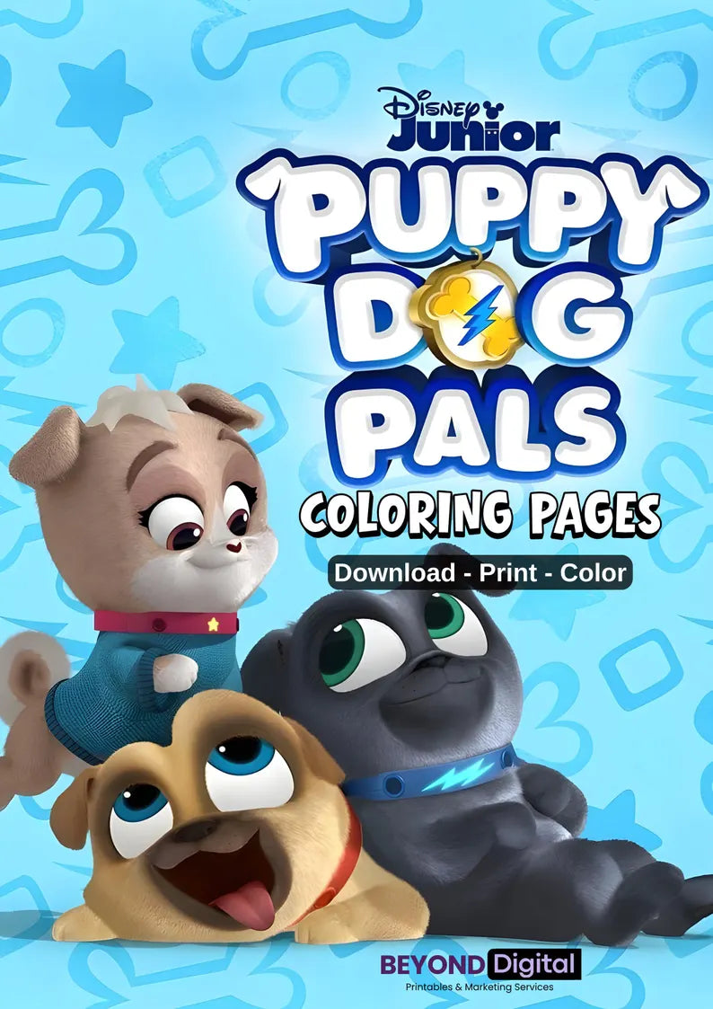 Puppy Dog Pals Colouring Pages