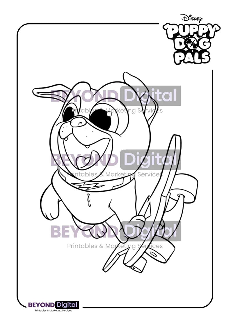Puppy Dog Pals Colouring Pages