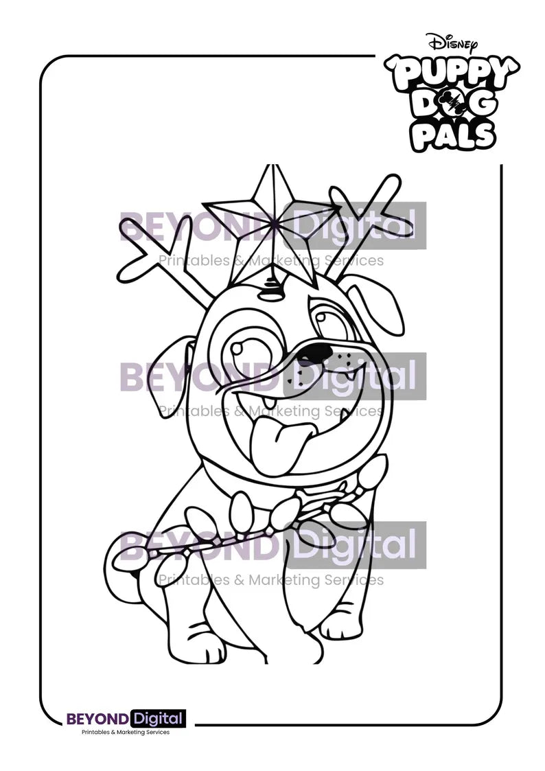 Puppy Dog Pals Colouring Pages