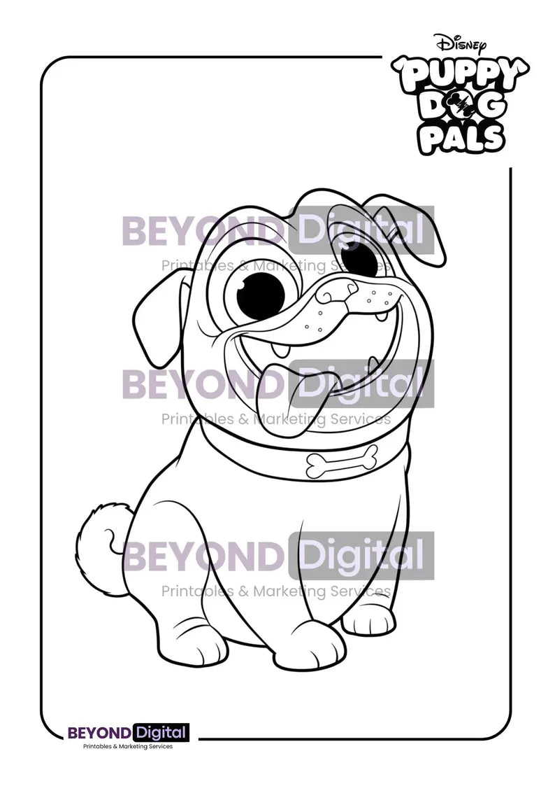 Puppy Dog Pals Colouring Pages
