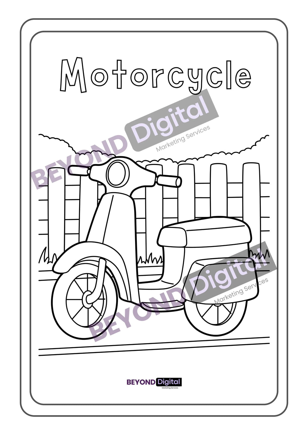 Vehicles Colouring Pages
