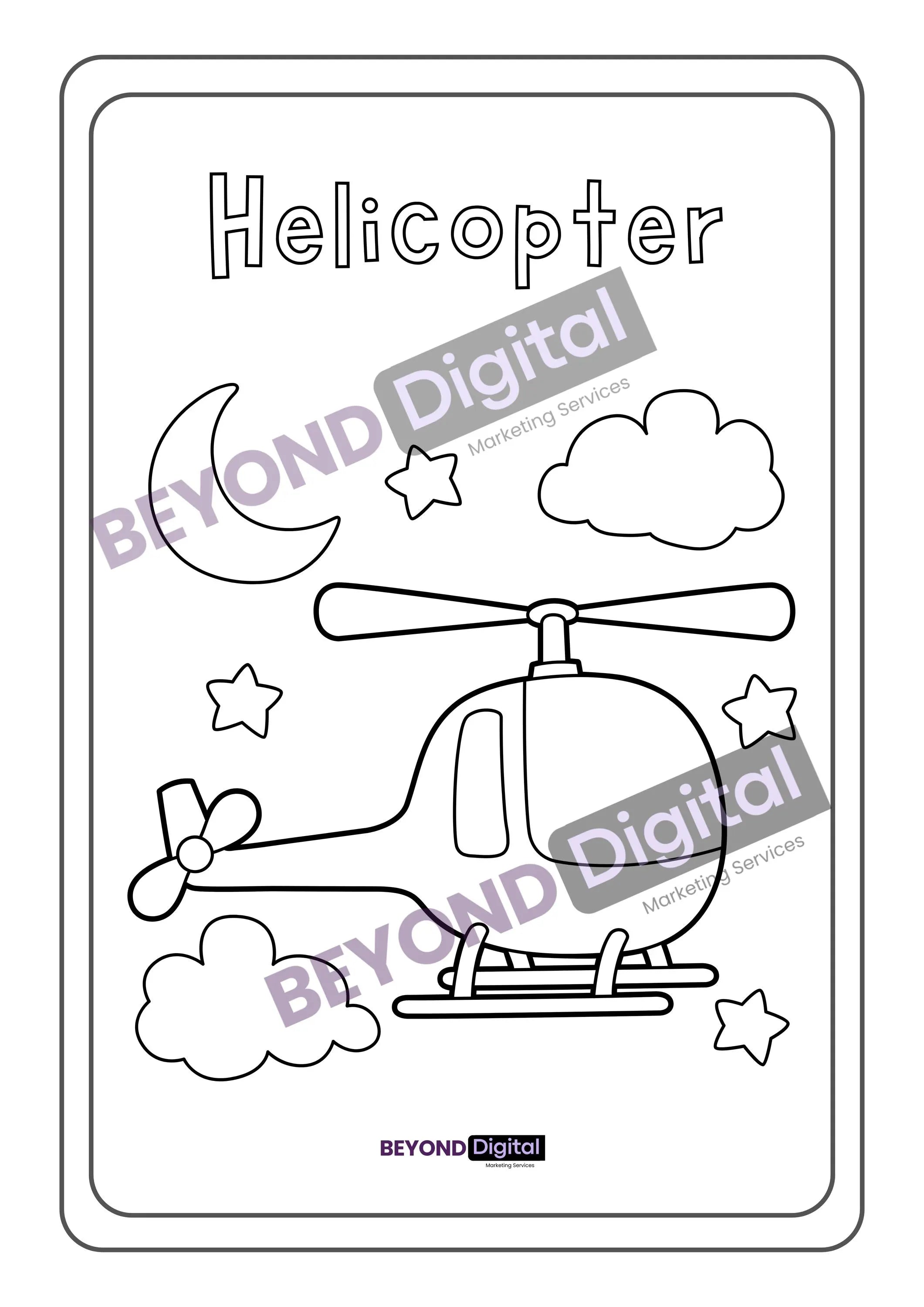 Vehicles Colouring Pages