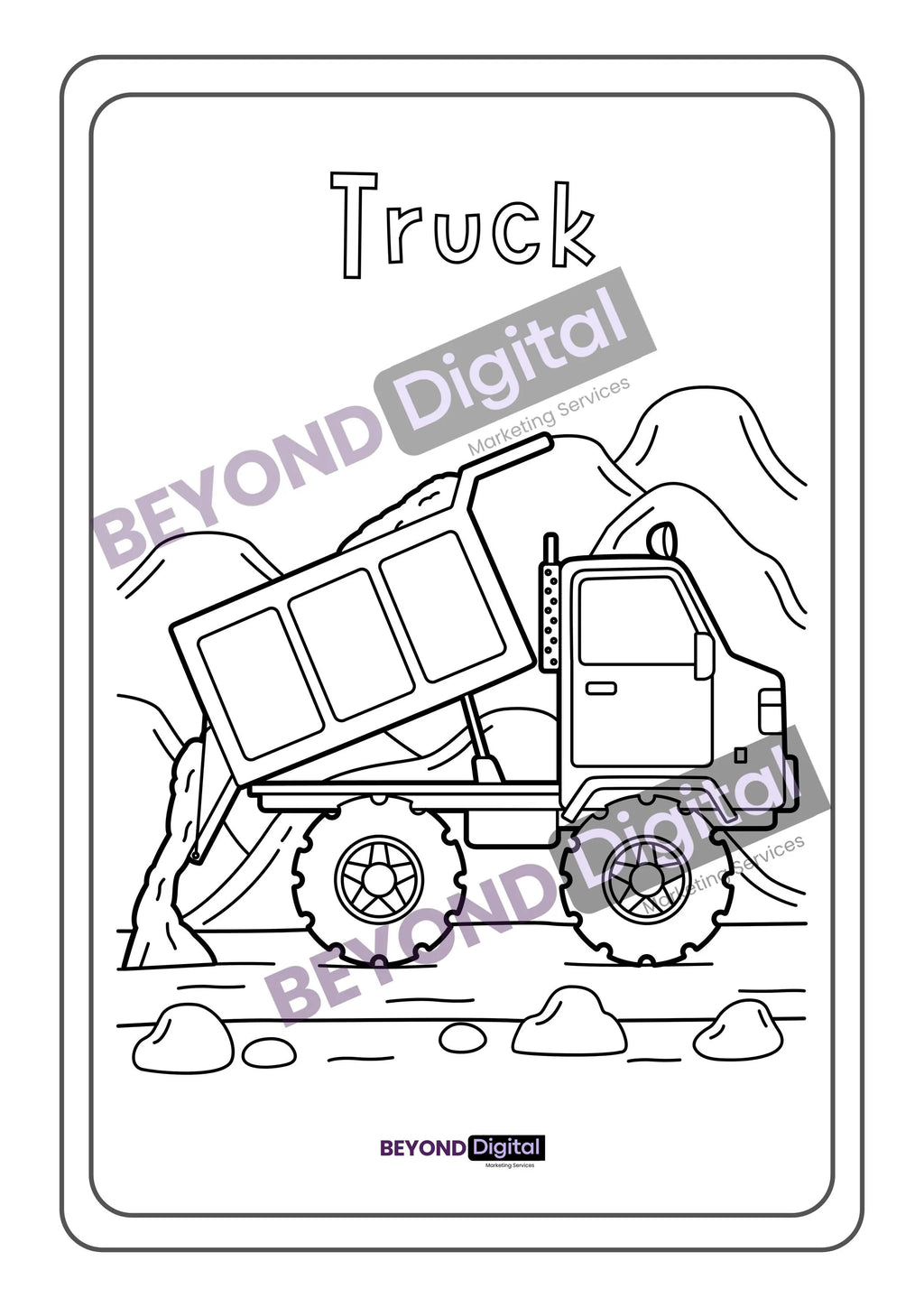 Vehicles Colouring Pages