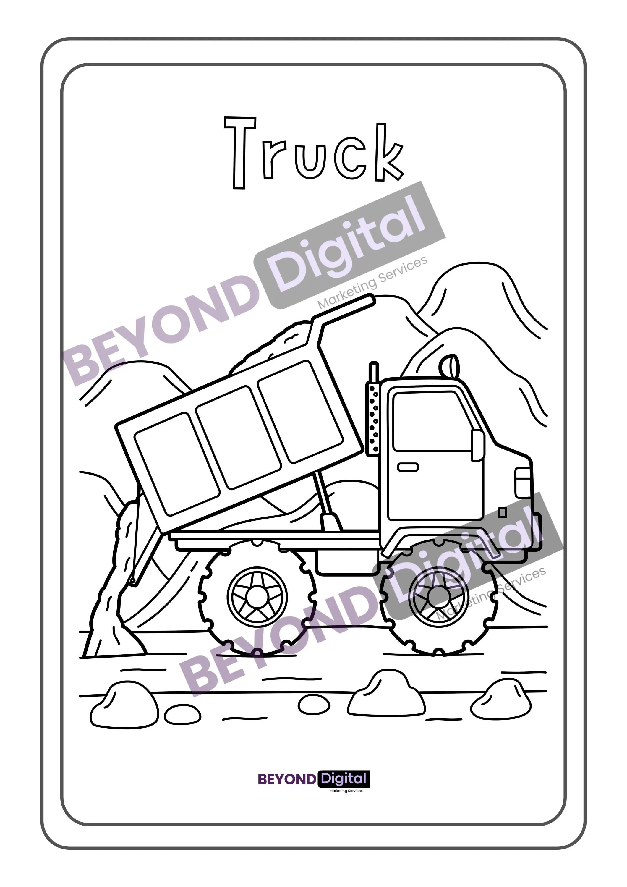 Vehicles Colouring Pages