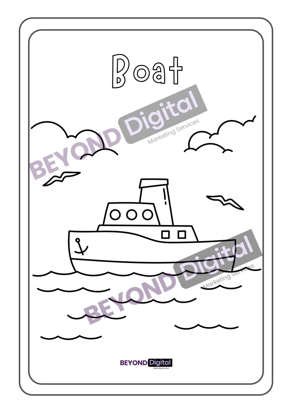 Vehicles Colouring Pages