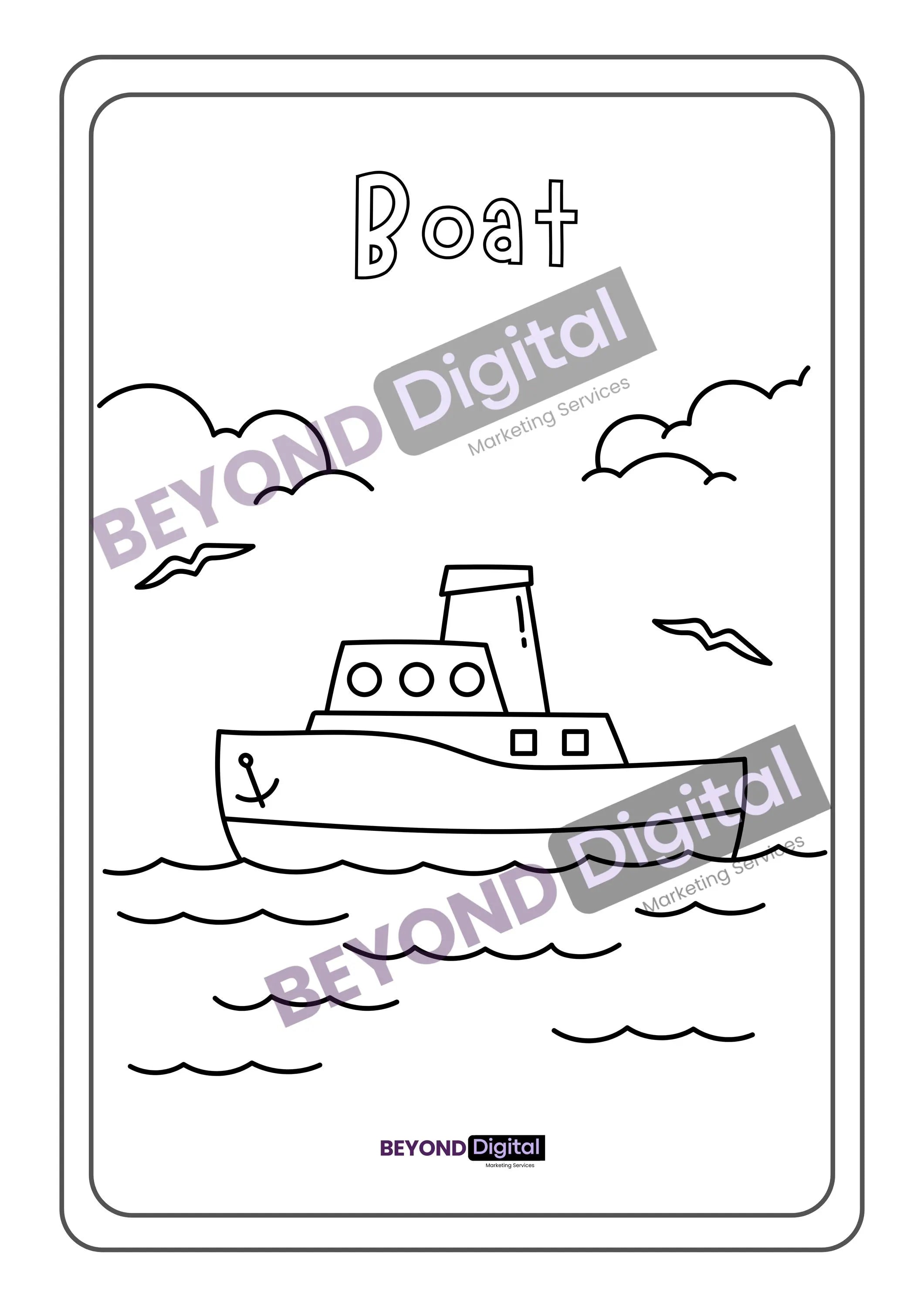 Vehicles Colouring Pages