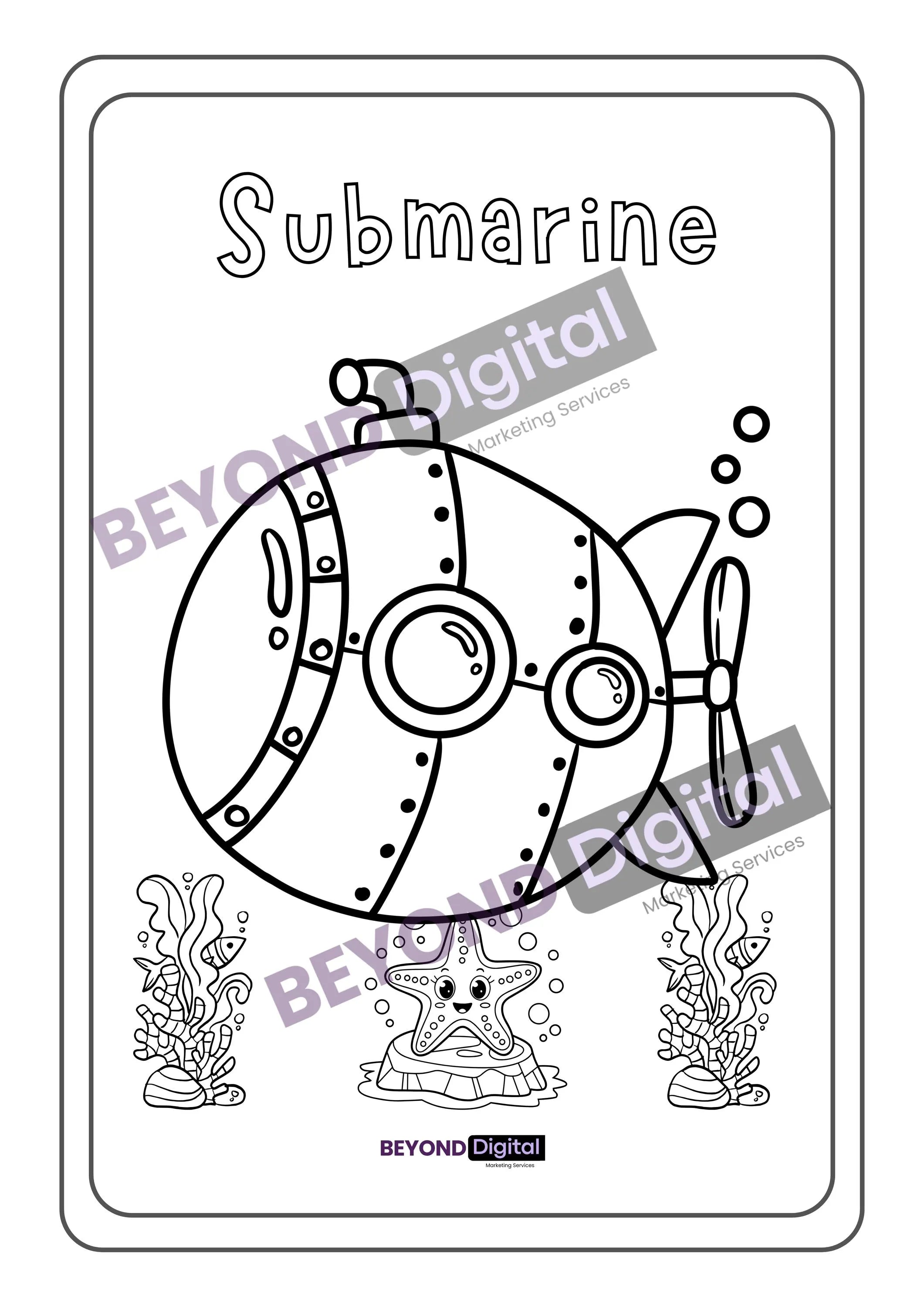 Vehicles Colouring Pages