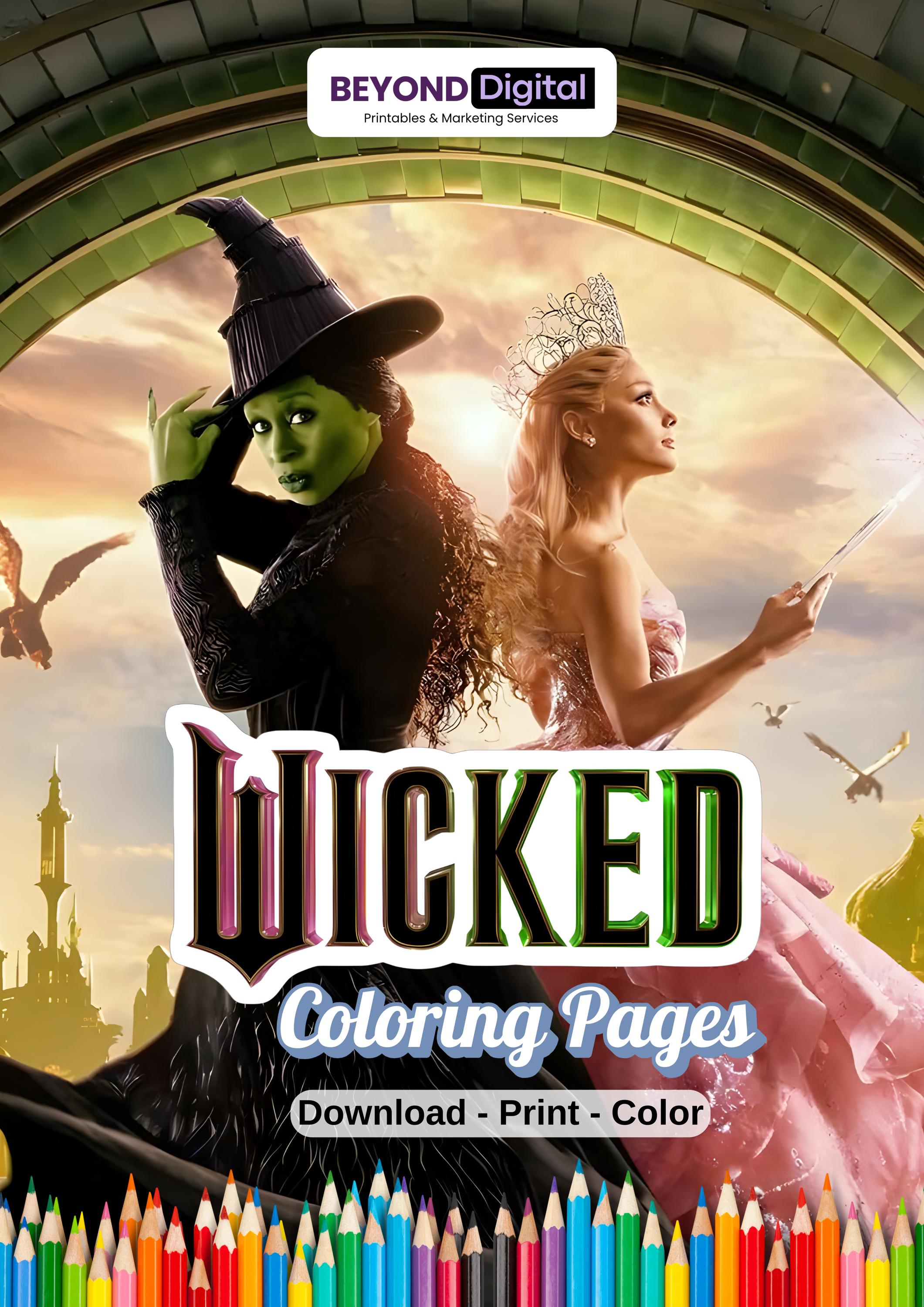 Wicked Colouring Pages