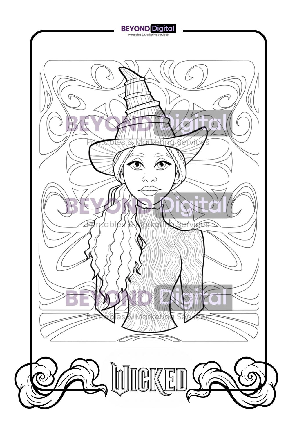 Wicked Colouring Pages
