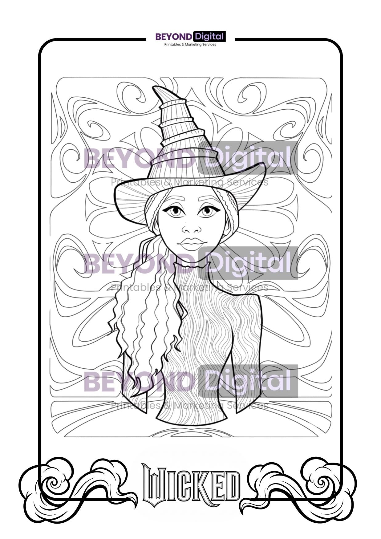 Wicked Colouring Pages