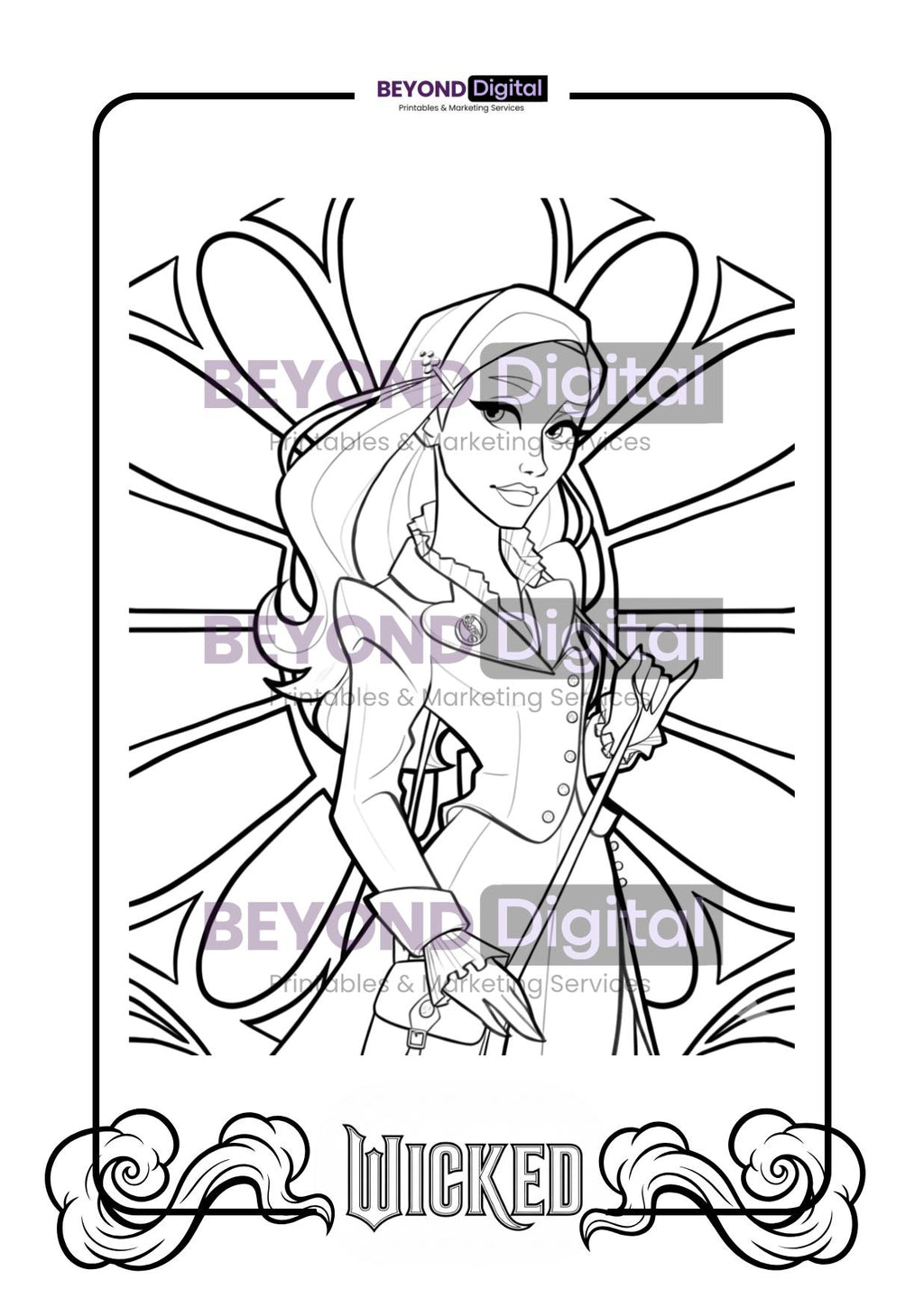 Wicked Colouring Pages