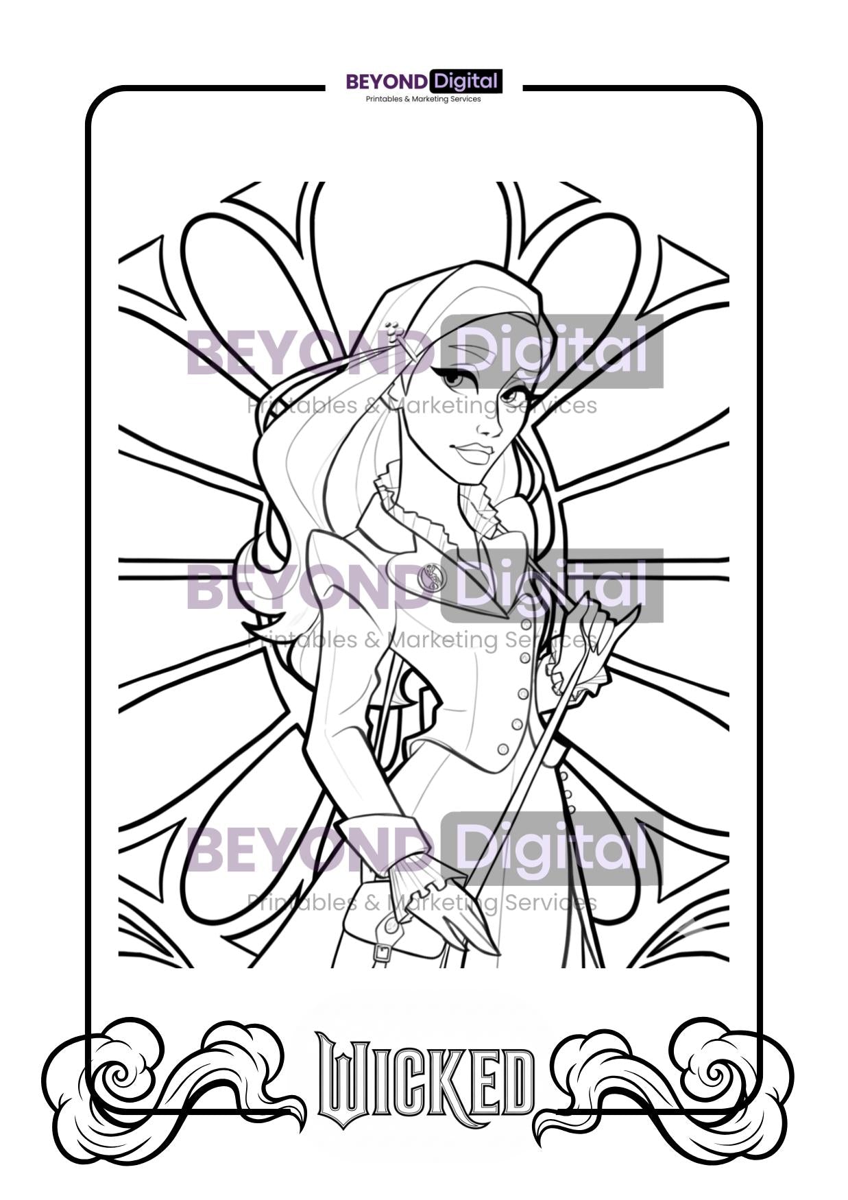 Wicked Colouring Pages