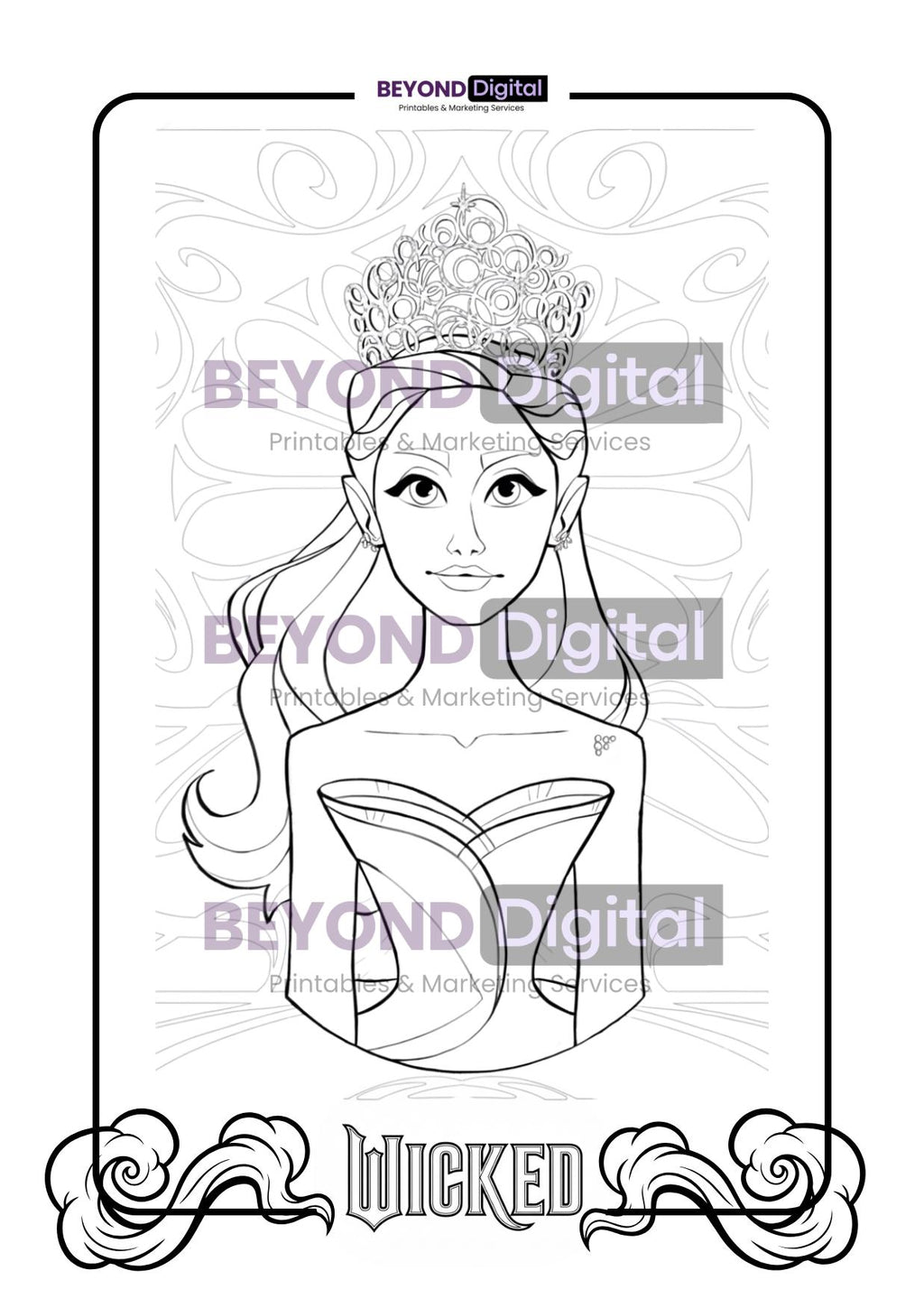 Wicked Colouring Pages