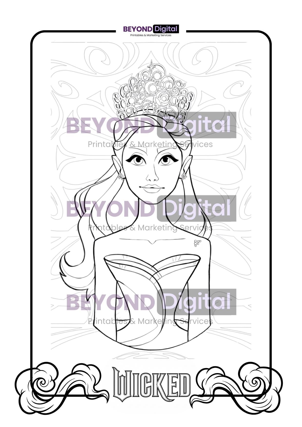 Wicked Colouring Pages