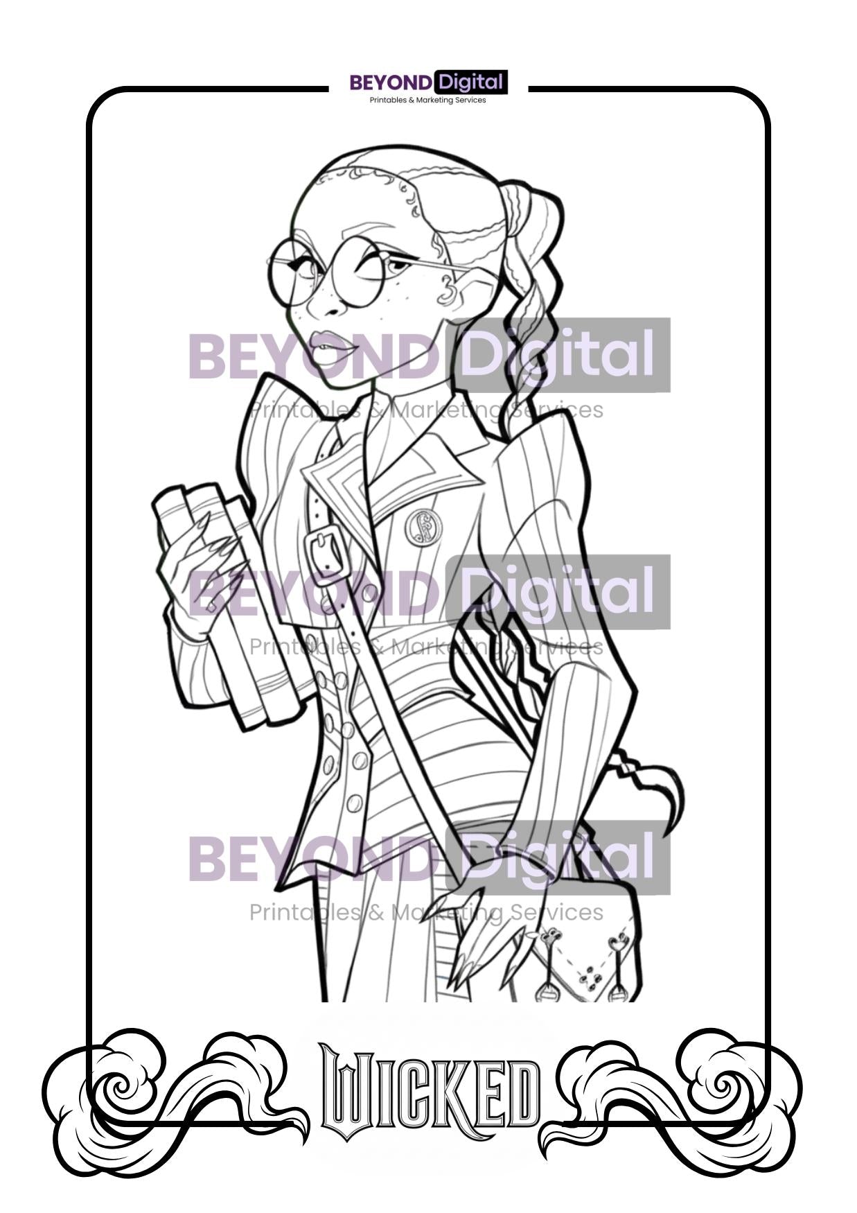 Wicked Colouring Pages
