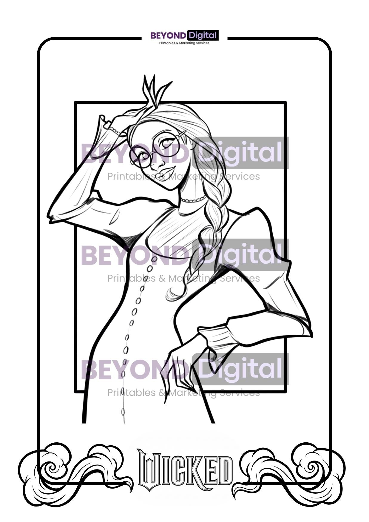Wicked Colouring Pages
