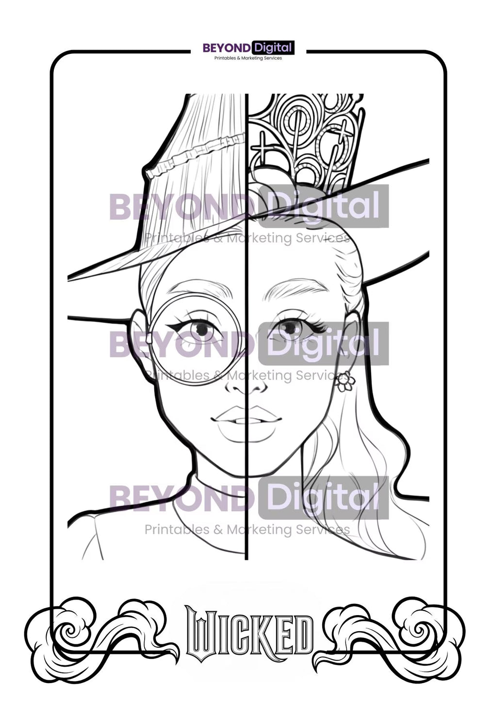 Wicked Colouring Pages