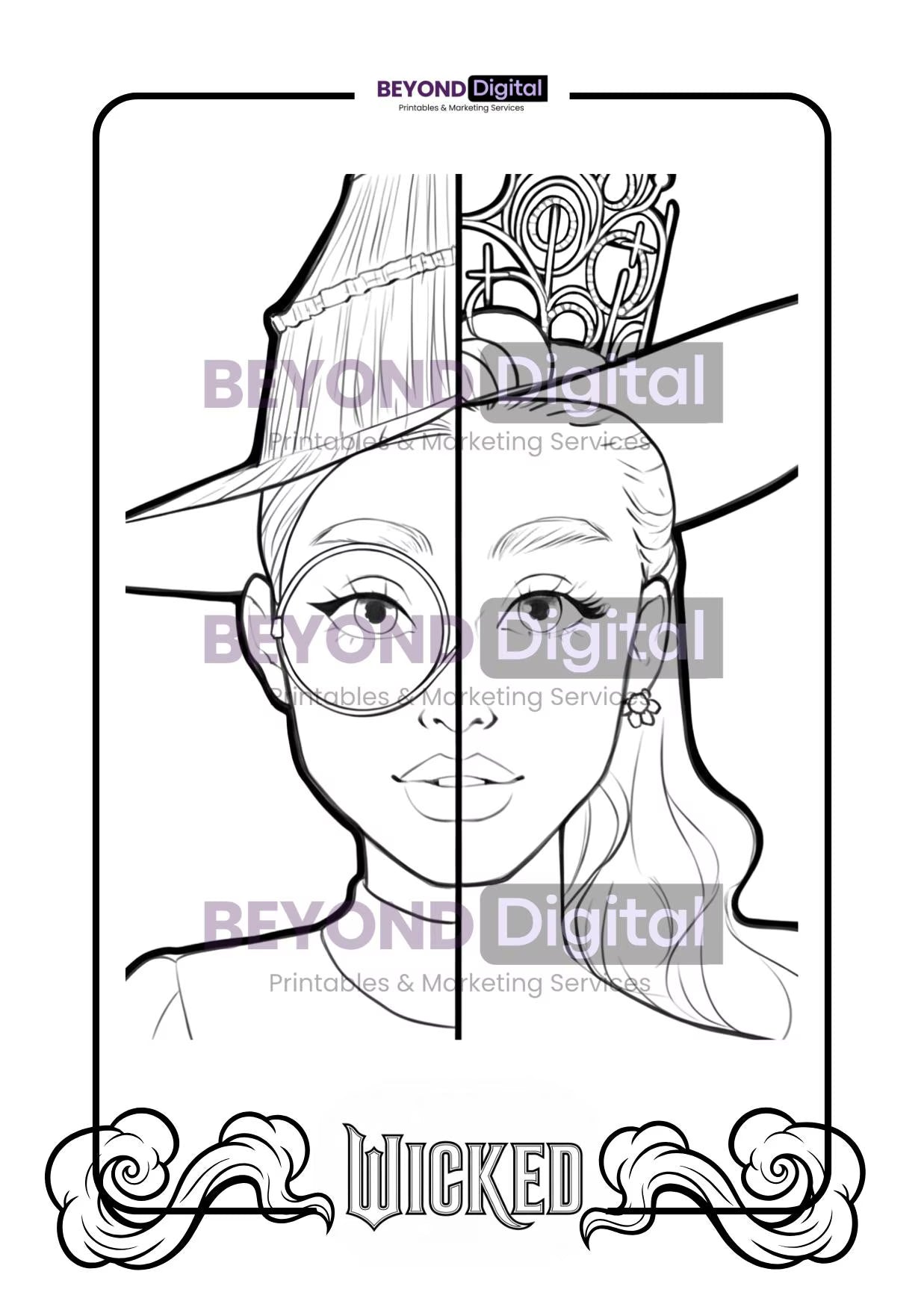 Wicked Colouring Pages