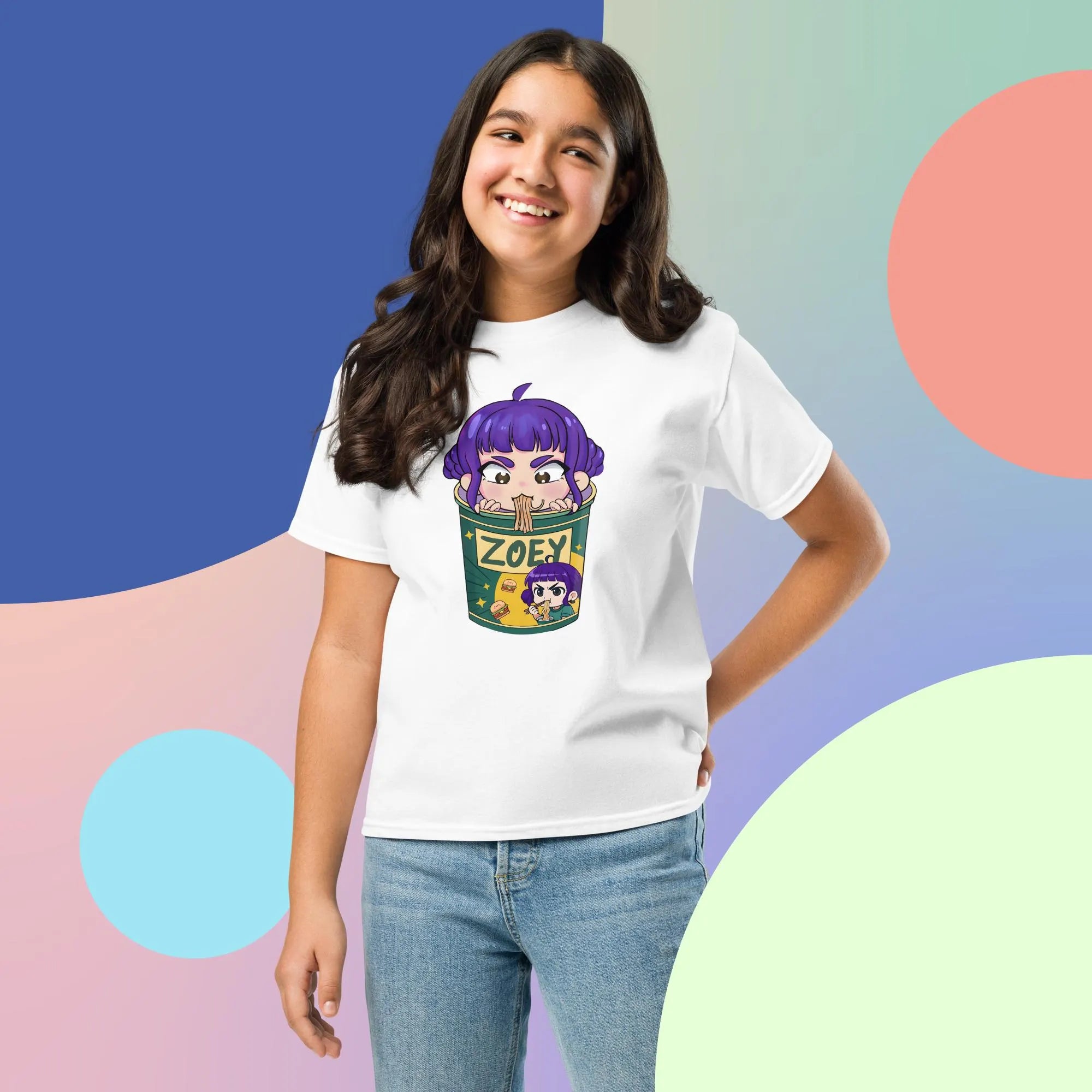 Zoey in a Cup Classic Youth Tee