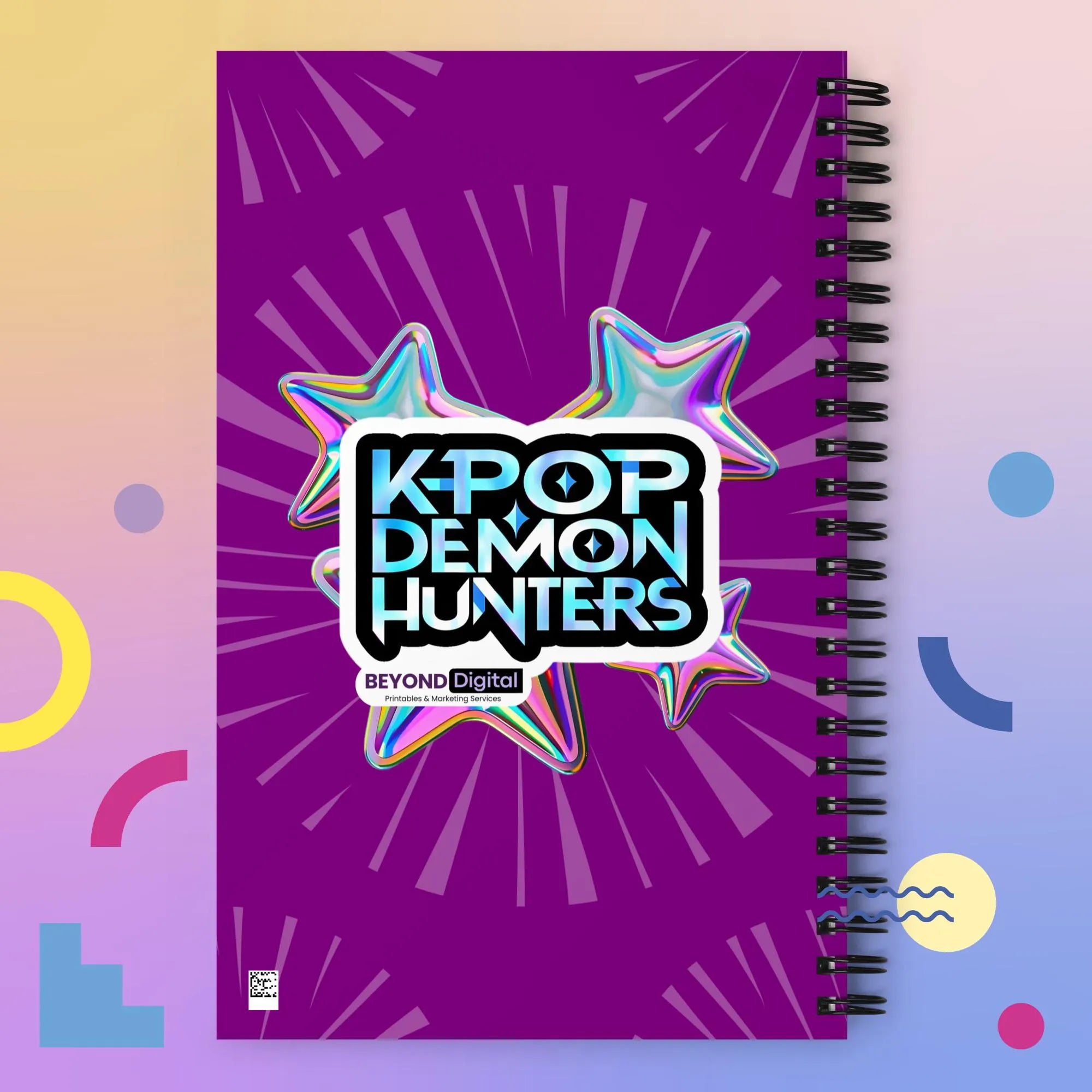 Kpop Demon Hunters Golden Spiral Notebook