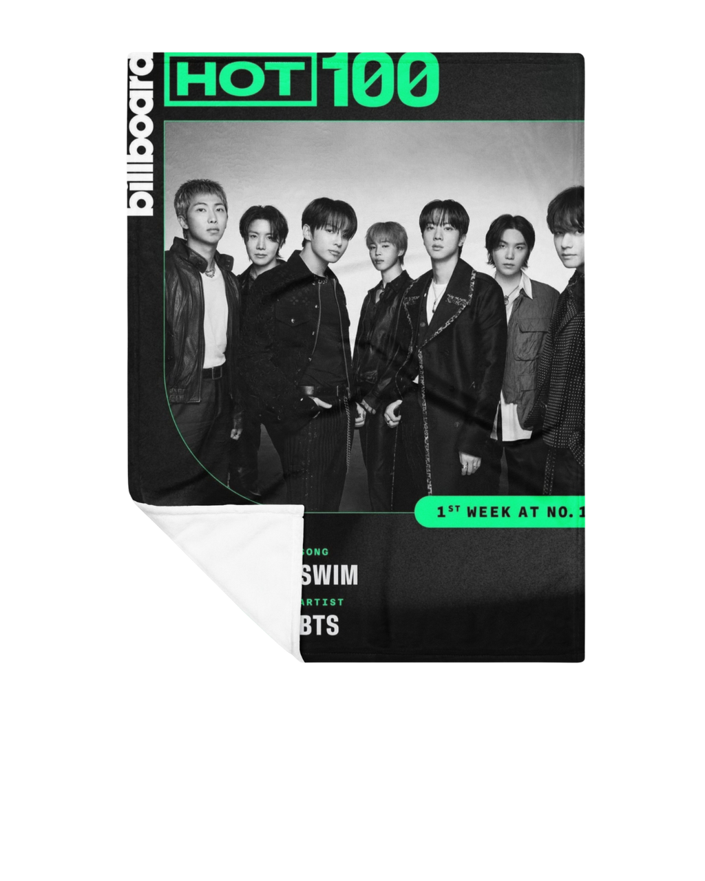 BTS 2026 Reunion Billboard HOT 100 Blanket v1 - Limited Edition