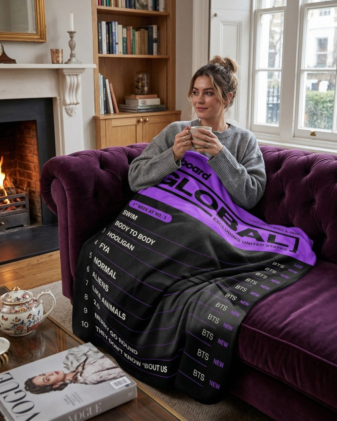 BTS 2026 Reunion Billboard Global Blanket - Limited Edition