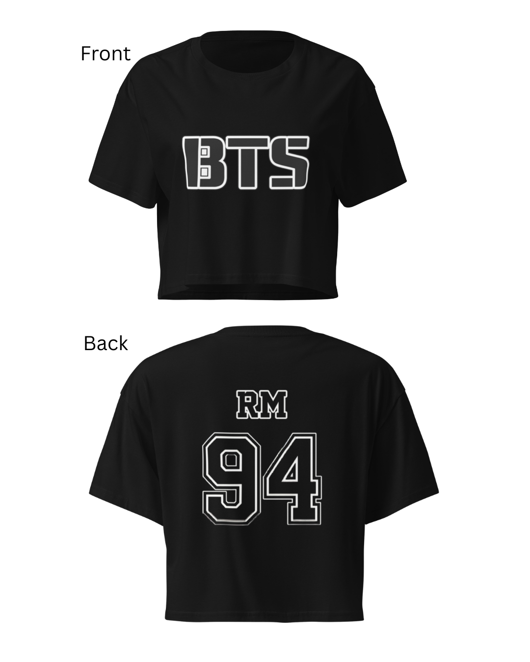 OT7 Jersey Crop Top | Streetwear Idol Birth Year Shirt