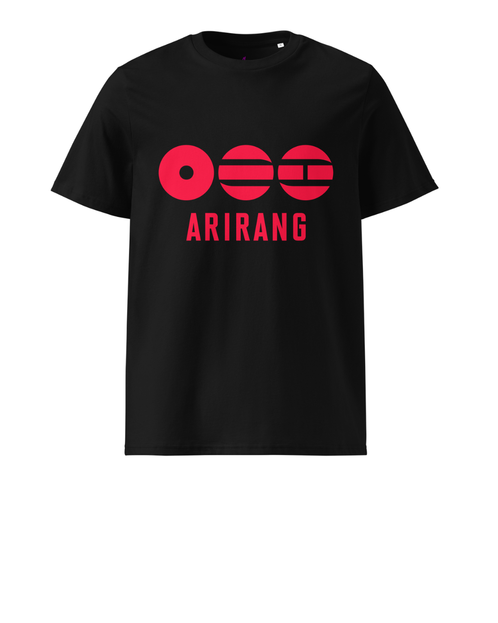 Arirang 2026 World Tour Red Logo Unisex Organic Cotton T-Shirt