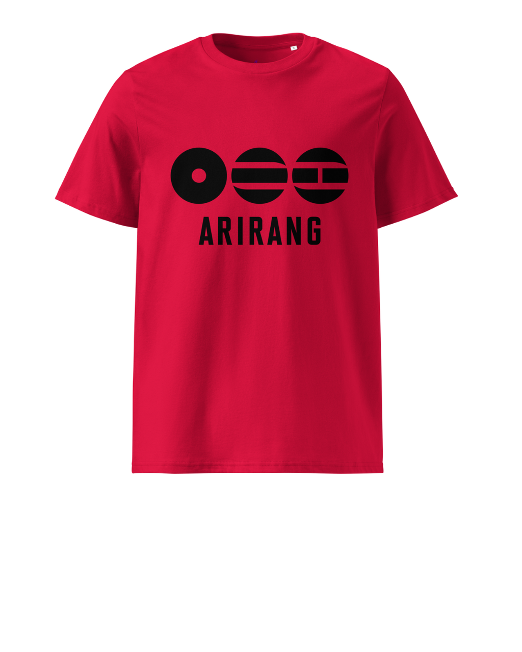 Arirang 2026 World Tour Black Logo Unisex Organic Cotton T-Shirt