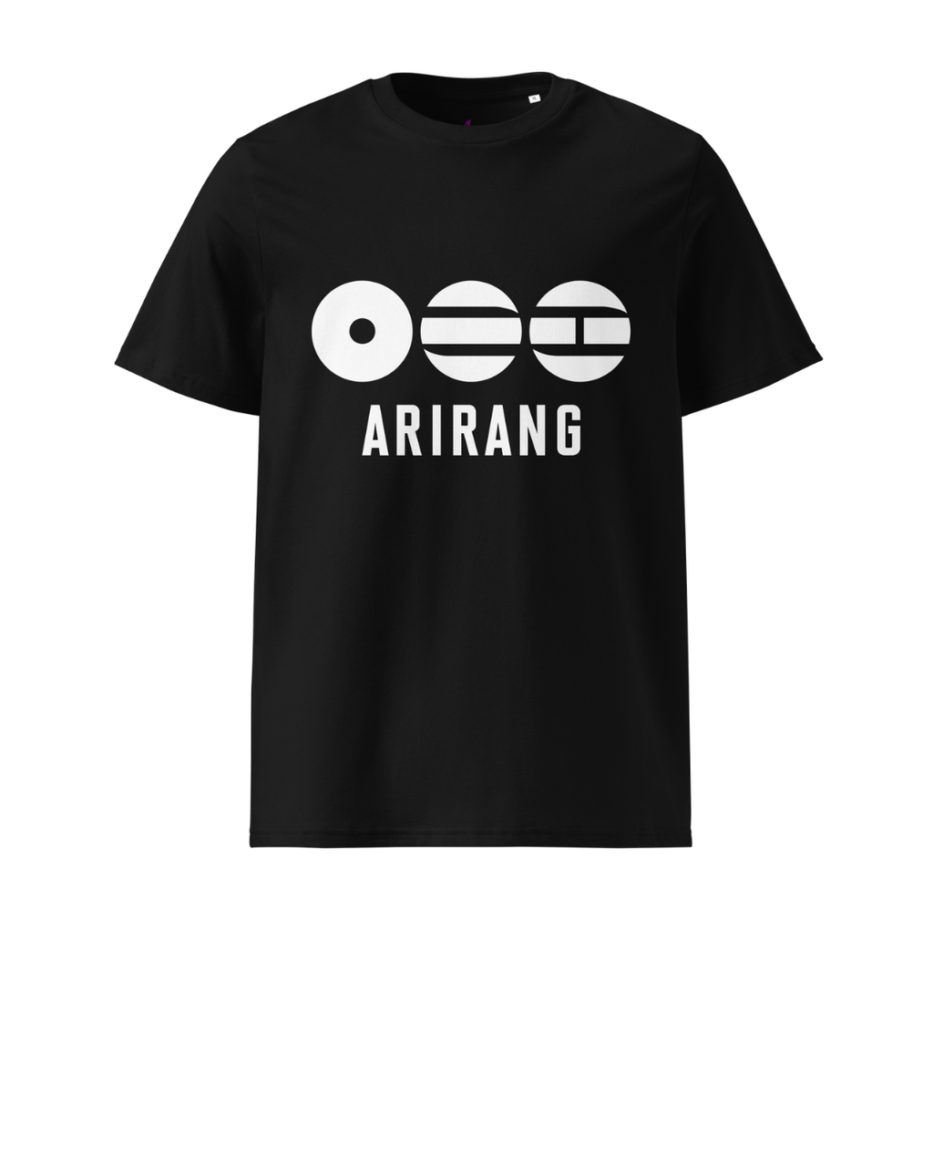 Arirang 2026 World Tour White Logo Unisex Organic Cotton T-Shirt