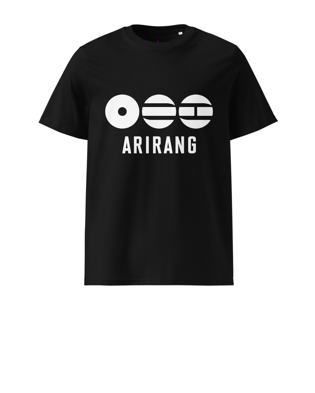 Arirang 2026 World Tour White Logo Unisex Organic Cotton T-Shirt