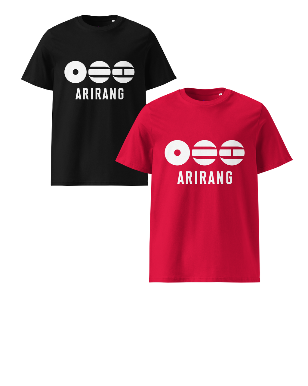 Arirang 2026 World Tour White Logo Unisex Organic Cotton T-Shirt