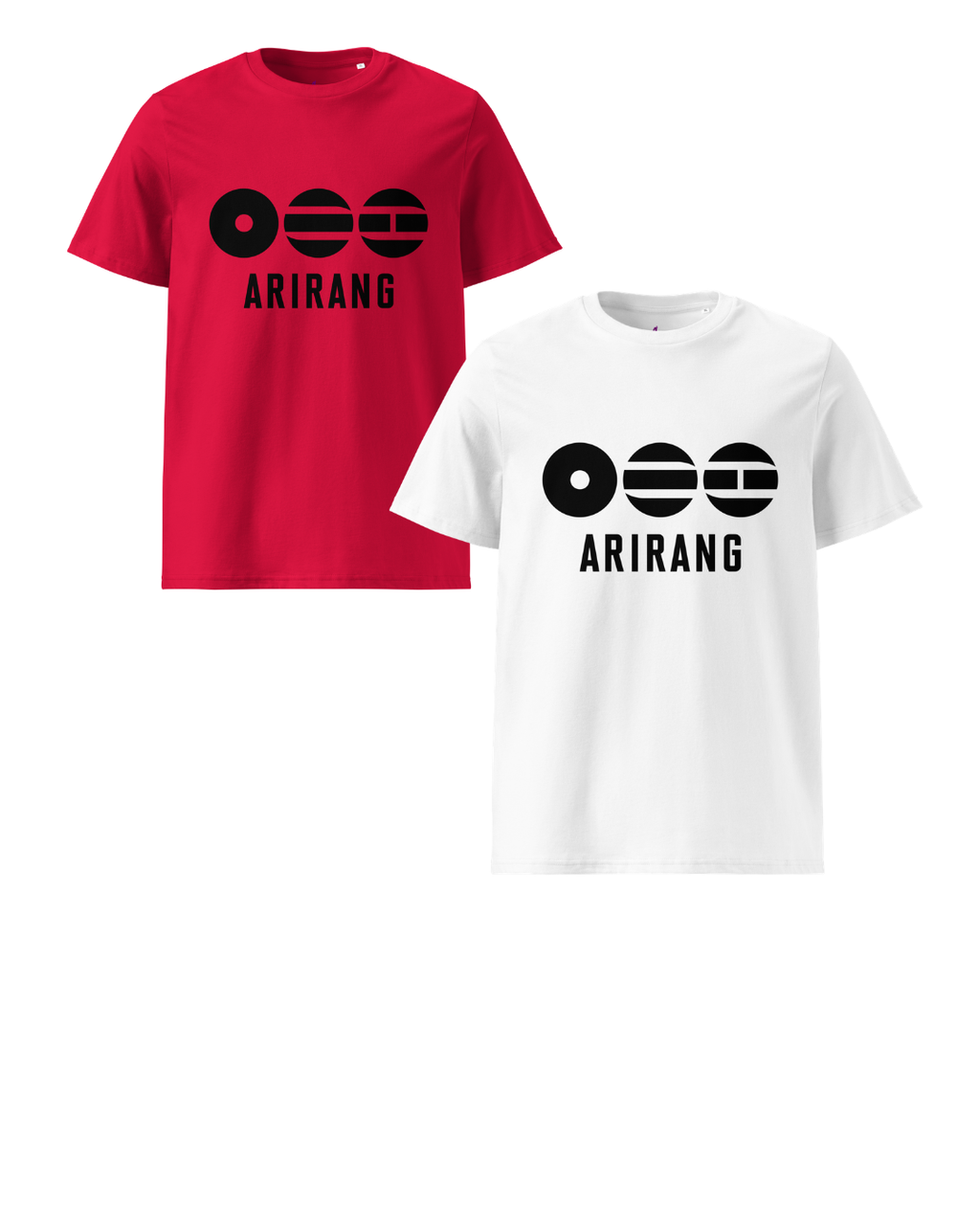 Arirang 2026 World Tour Black Logo Unisex Organic Cotton T-Shirt