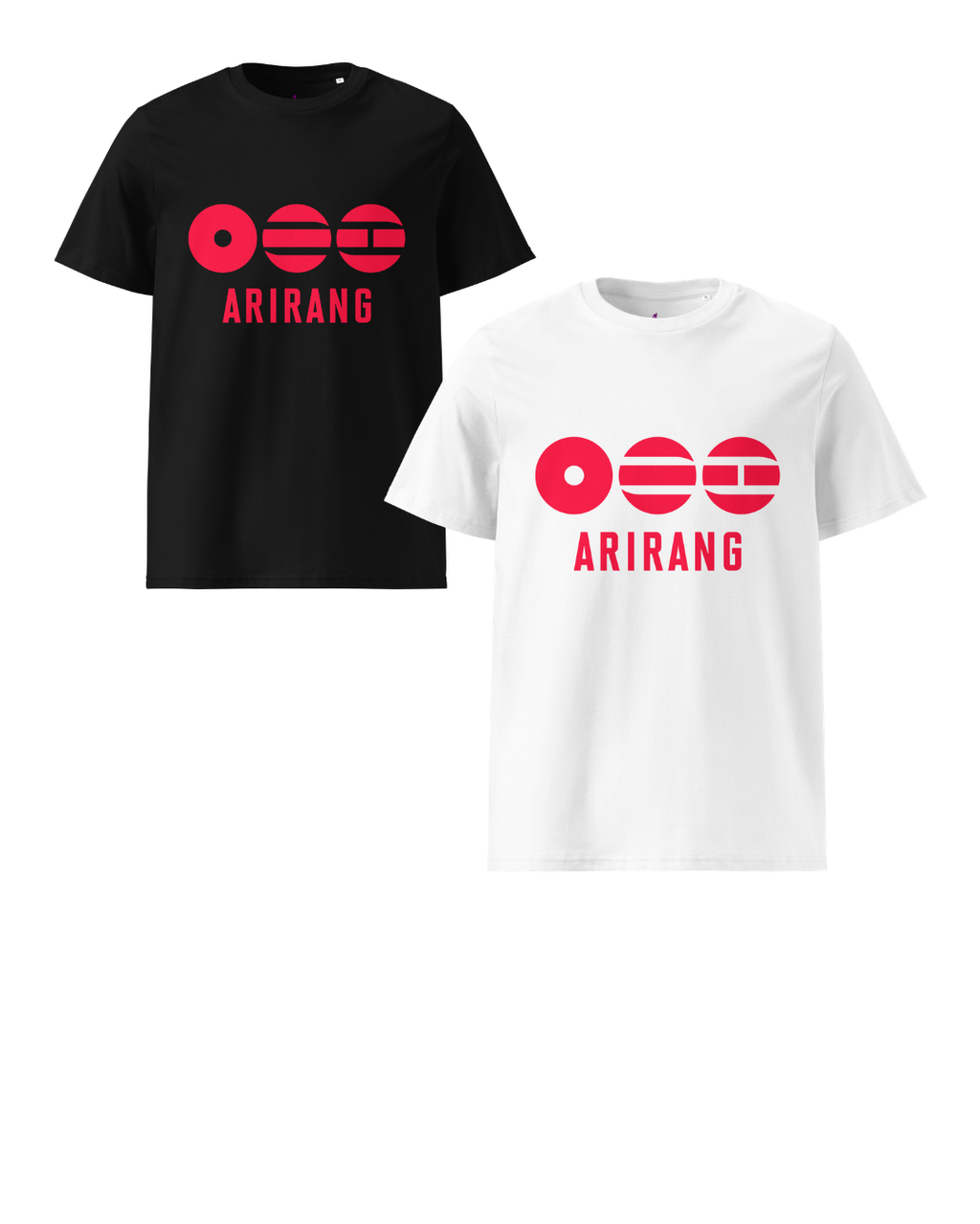 Arirang 2026 World Tour Red Logo Unisex Organic Cotton T-Shirt