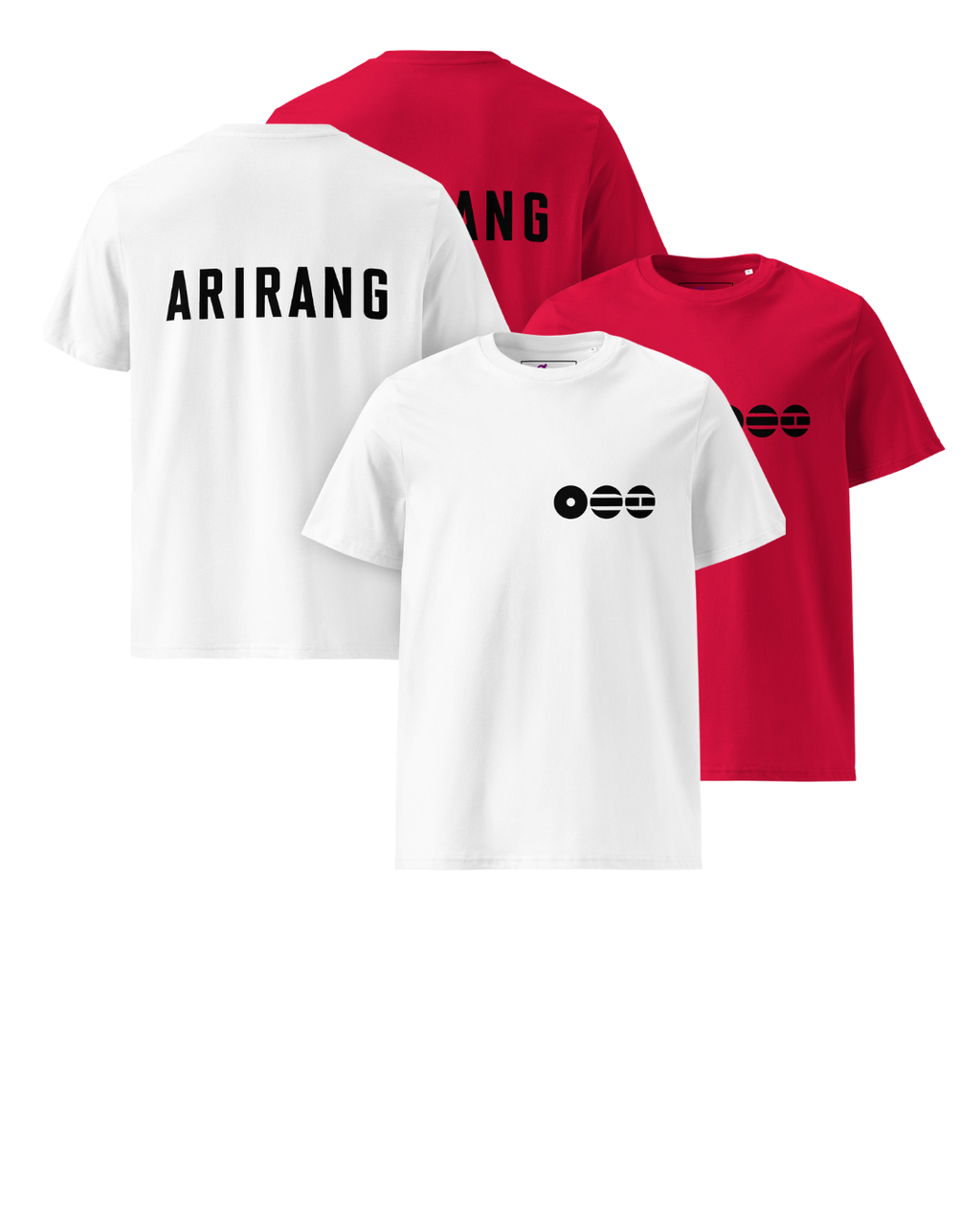 Arirang 2026 World Tour Minimalist Unisex Organic Cotton T-Shirt (Black Logo)