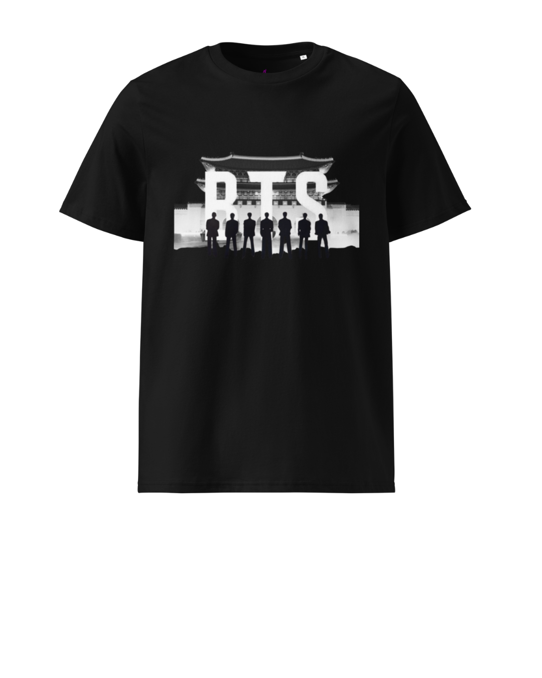 Arirang 2026 World Tour Unisex Organic Cotton T-Shirt (Members Silhouette Logo)
