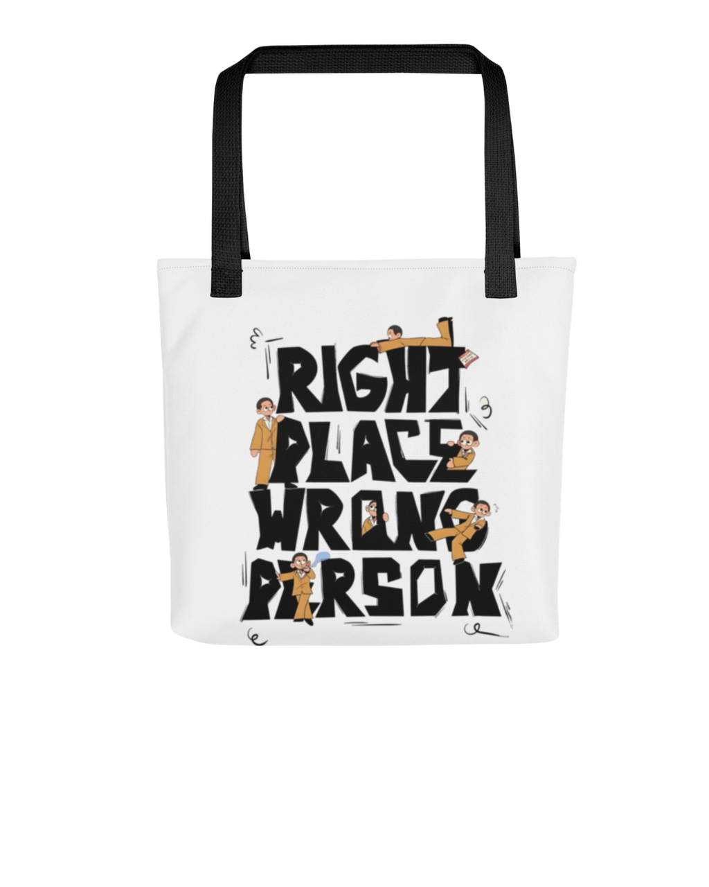 Right Place Wrong Person Drawing Tote Bag v3