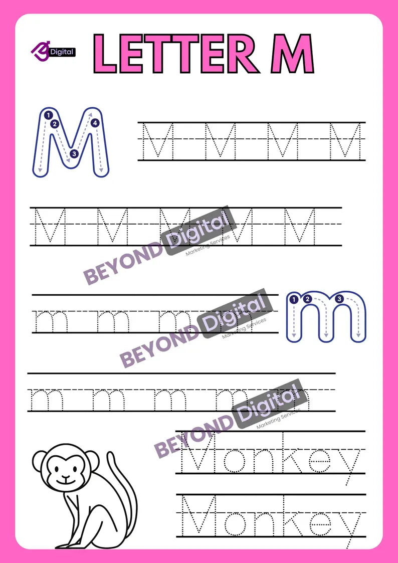 Letter Tracing Worksheets: ABC Handwriting Practice (PDF)