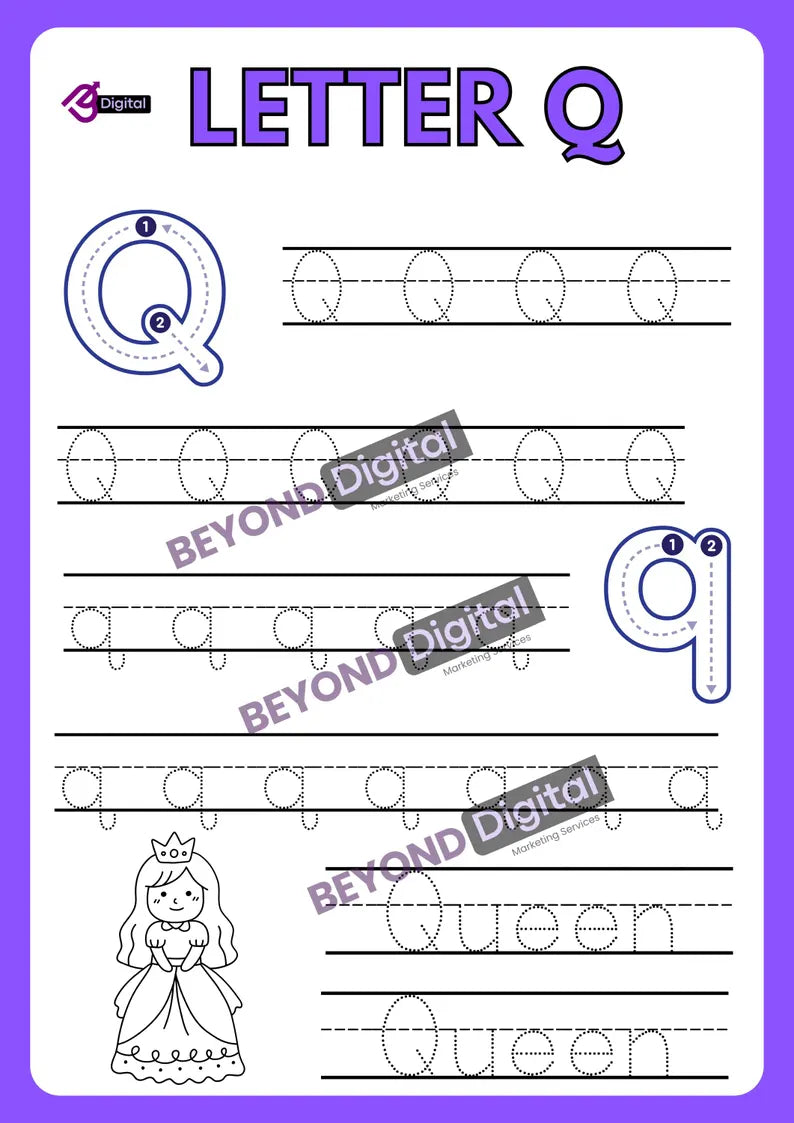 Letter Tracing Worksheets: ABC Handwriting Practice (PDF)