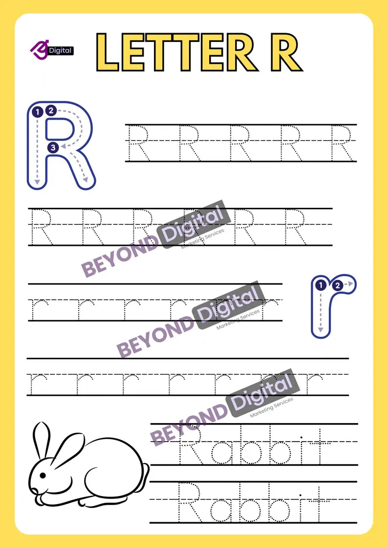Letter Tracing Worksheets: ABC Handwriting Practice (PDF)