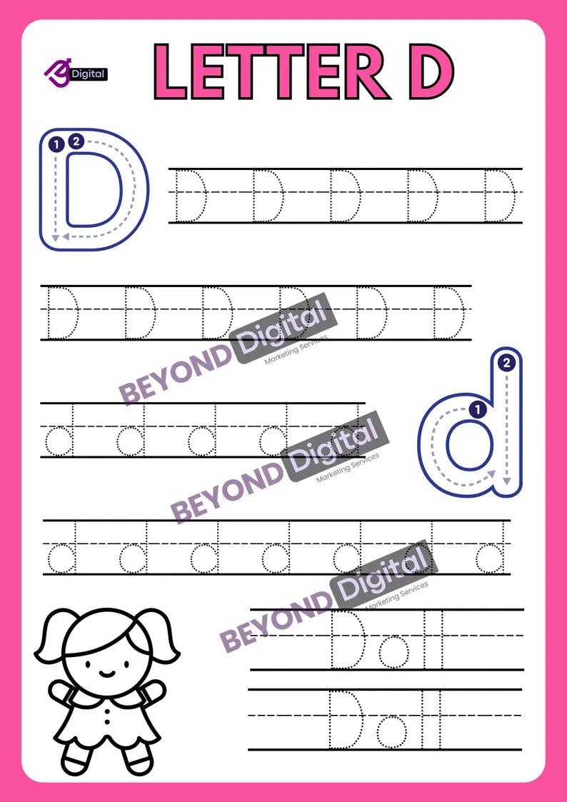 Letter Tracing Worksheets: ABC Handwriting Practice (PDF)